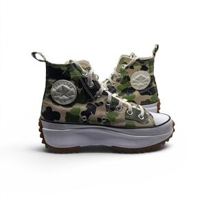 Converse Womens Run Star Hike Platform Hi Archive Print Camo Shoes Sz 7.5 -1757